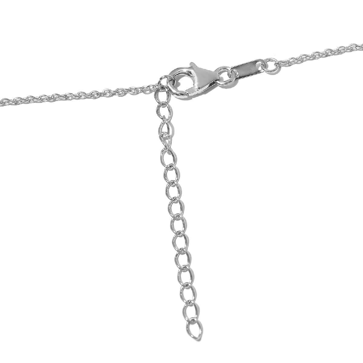 LOVE Necklace 18 Inches in Platinum Over Sterling Silver 4.95 Grams image number 4