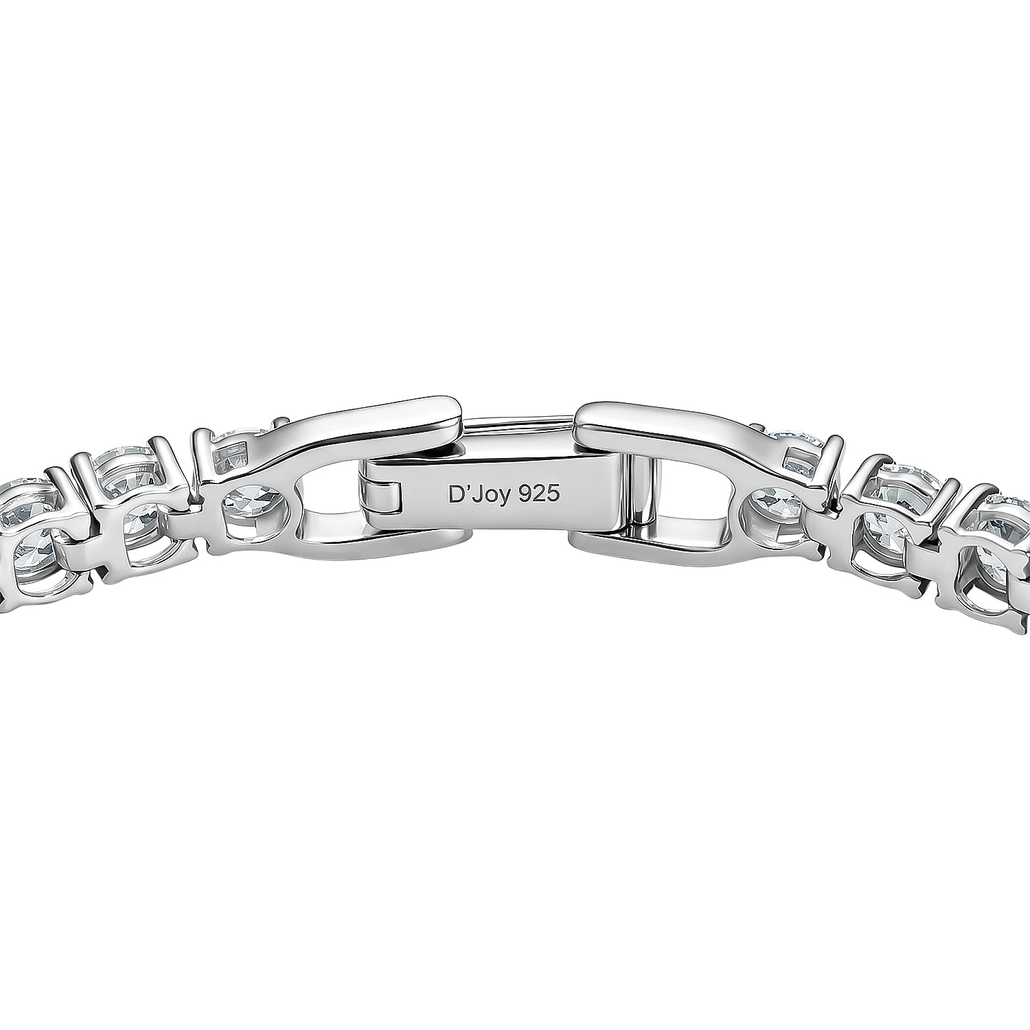 Swarovski Zirconia 12.75 ctw Platinum Over Sterling Silver Bracelet (7.25 In)