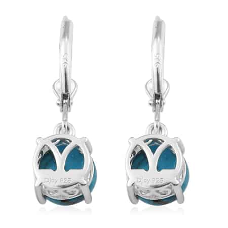Matrix Chestnut Brine Turquoise Lever Back Earring in Sterling Silver 4.25 ctw image number 6
