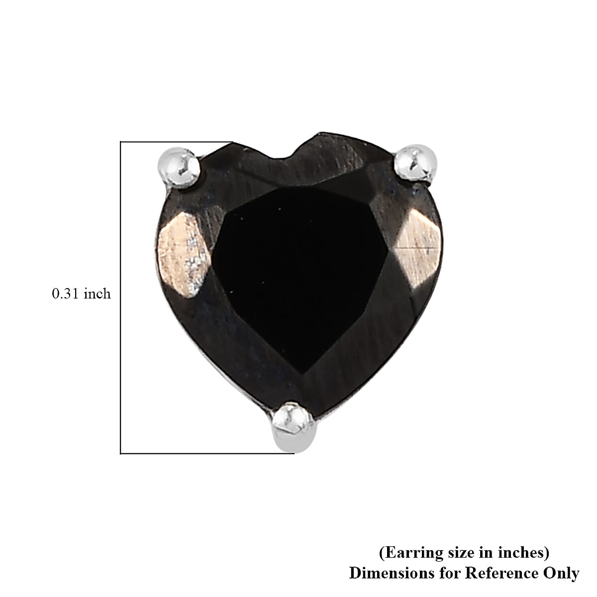 Silver Shungite 1.50 ctw Earrings in Platinum Over Sterling Silver