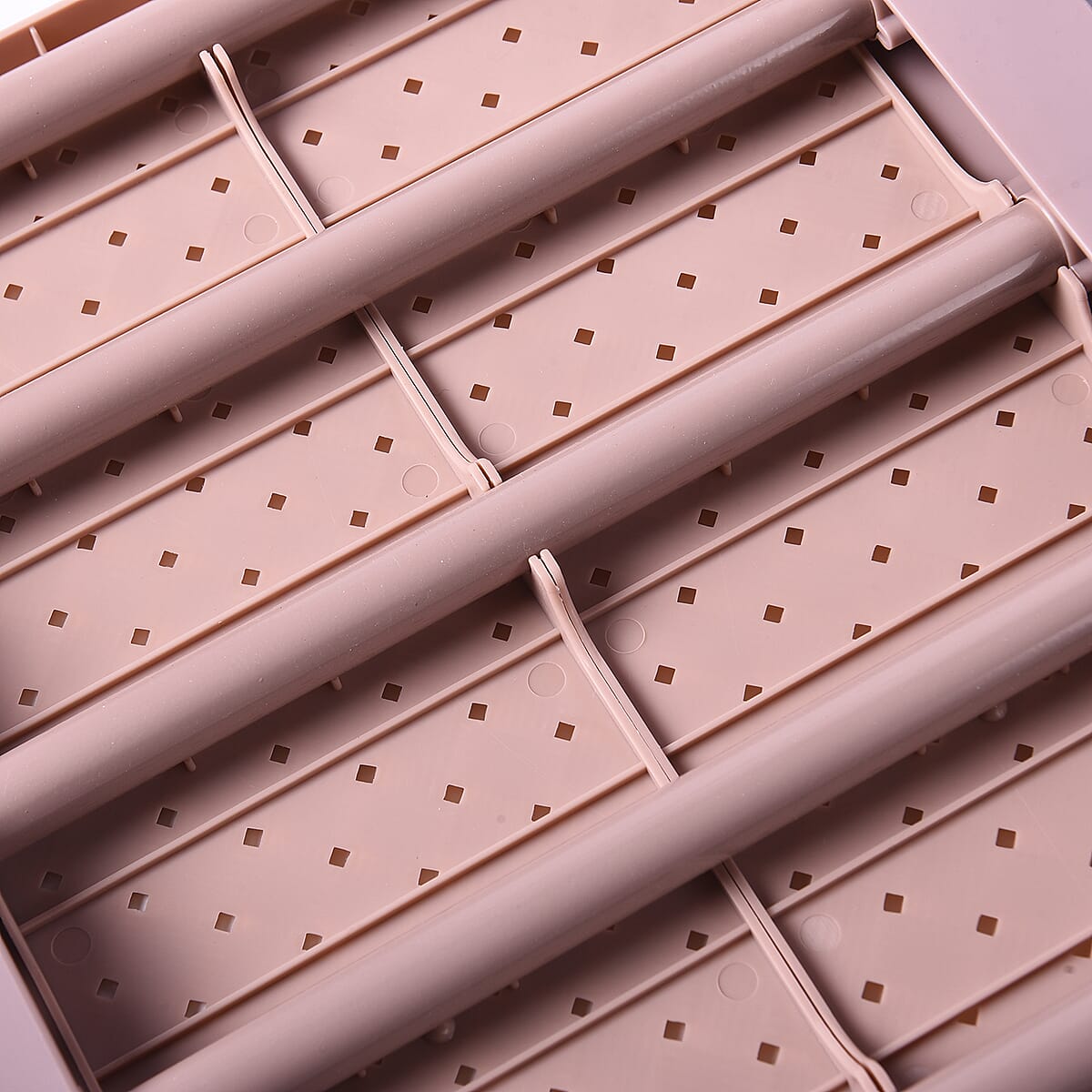 Set of 3 White Stainless Steel Adjustable Storage Rack (11.42-18.11) image number 5