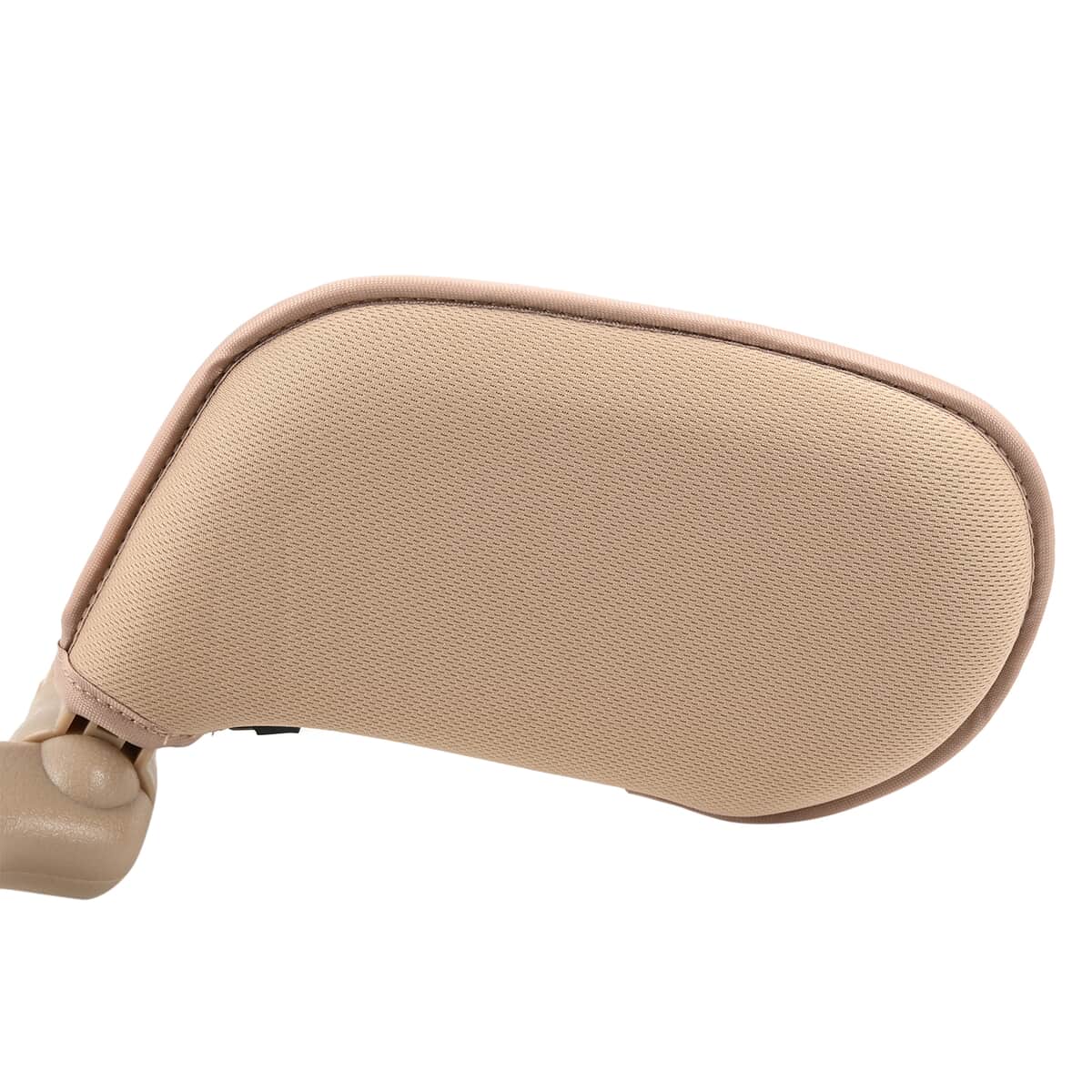 Beige Sweat-resistant Car Sleeping Head rest with Side Wings, 180 Degree Adjustable Neck Rest Pillow, Soft Memory Foam, Mountable on Car Seat image number 6