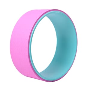 Pink Yoga Wheel for Flexibility, Stretching, Home Fitness, Balance Training (Bearing Up to 600 pounds)