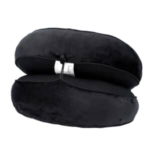 Black Memory Foam Seat Duo Cushion with Polyester Cover