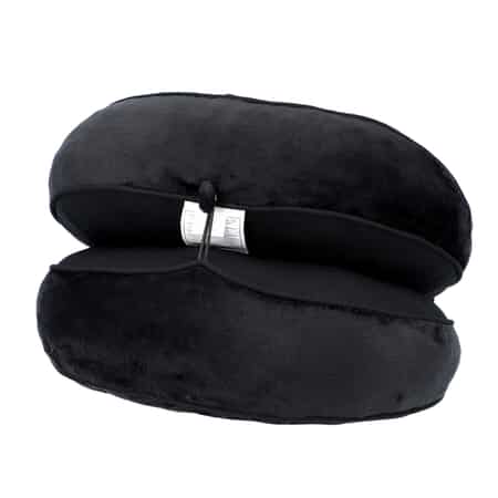 Black Memory Foam Seat Duo Cushion with Polyester Cover image number 0