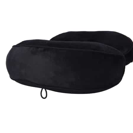 Black Memory Foam Seat Duo Cushion with Polyester Cover image number 4