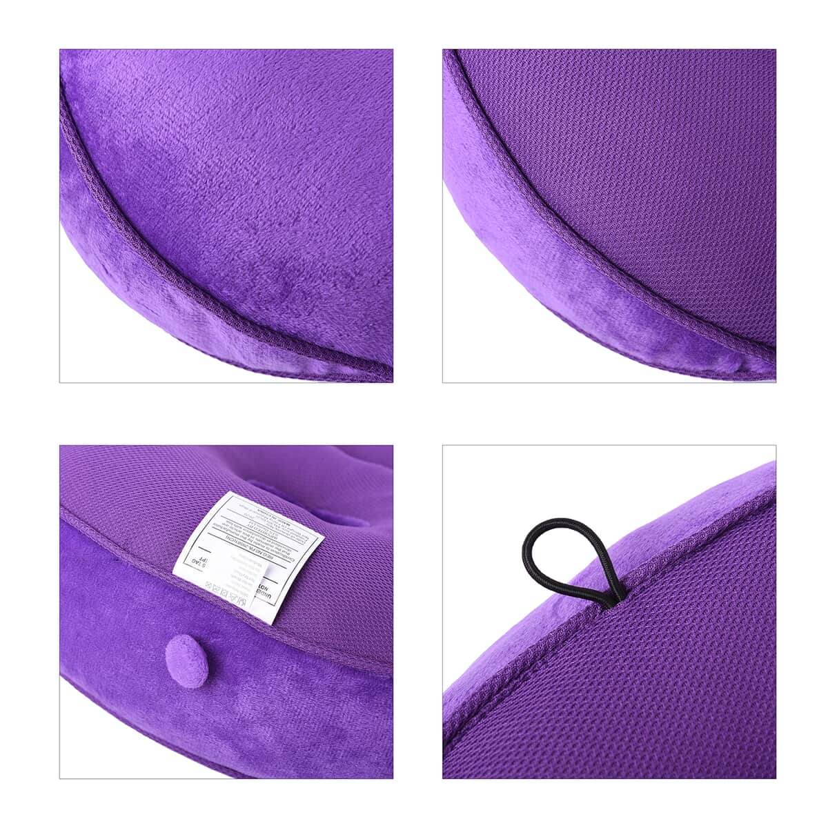 Lavender Memory Foam Seat Duo Cushion with Polyester Cover image number 5