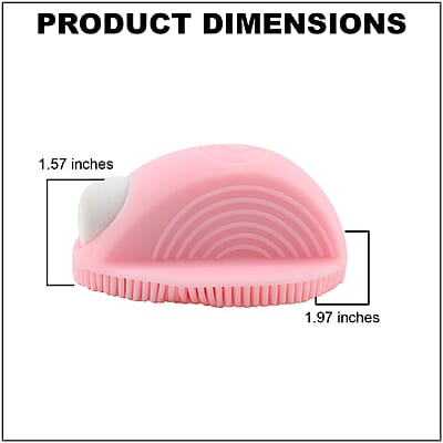 Set of 2 Pink Silicone Cleansing Brush