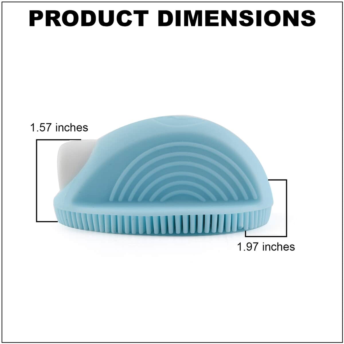 Set of 2 Blue Silicone Cleansing Brush image number 3