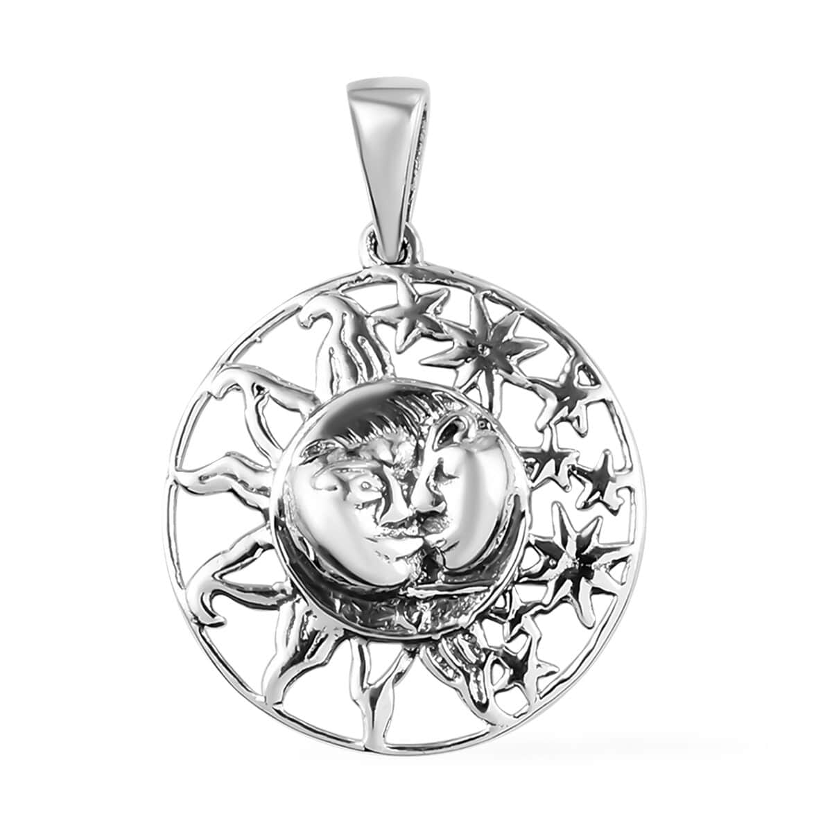 Sterling Silver Celestial Pendant 2.10 Grams image number 0