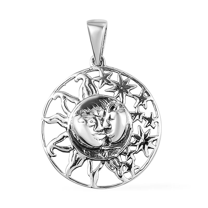 Sterling Silver Celestial Pendant 2.10 Grams