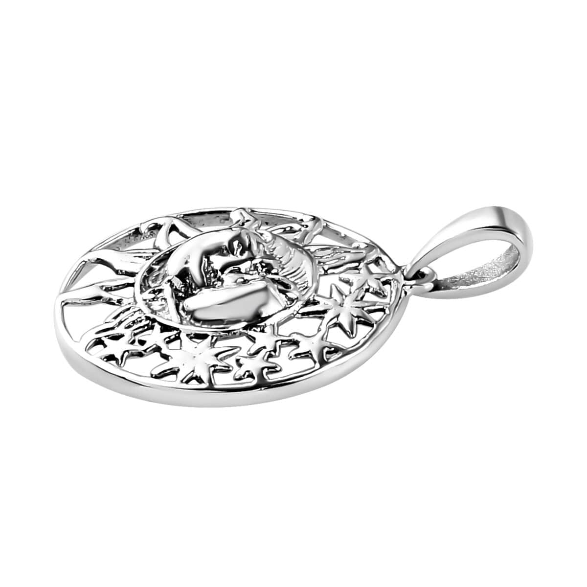 Sterling Silver Celestial Pendant 2.10 Grams image number 3