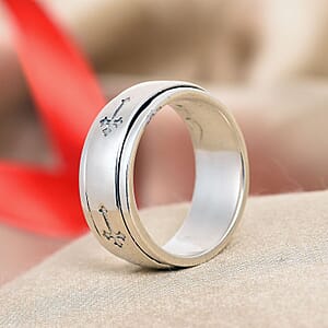 D'Joy Spinner Band Ring in Sterling Silver (Size 9.0) (4.85 Grams)