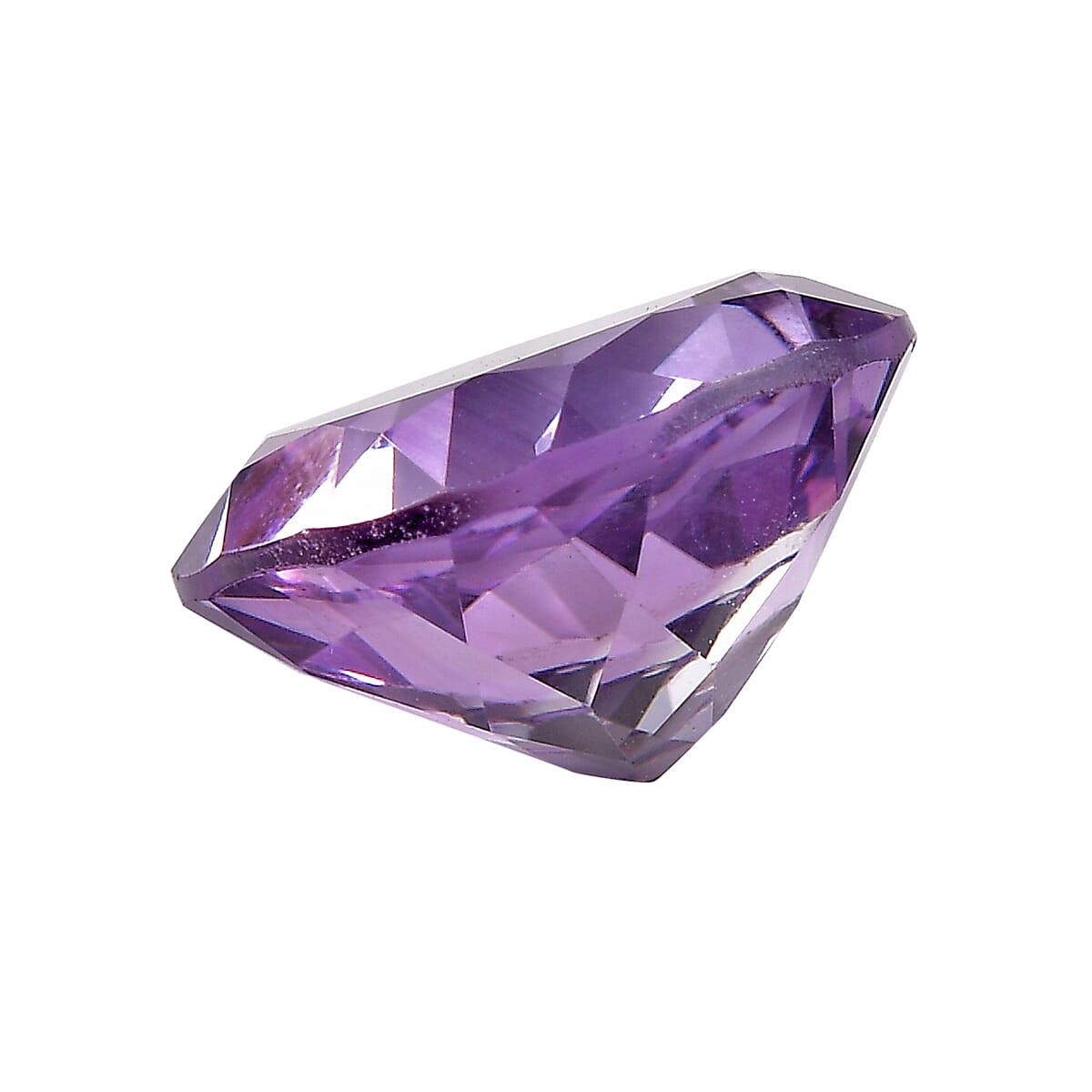 Rose De France Amethyst (Cush 12x12 mm) 5.81 ctw Loose Gemstone image number 2
