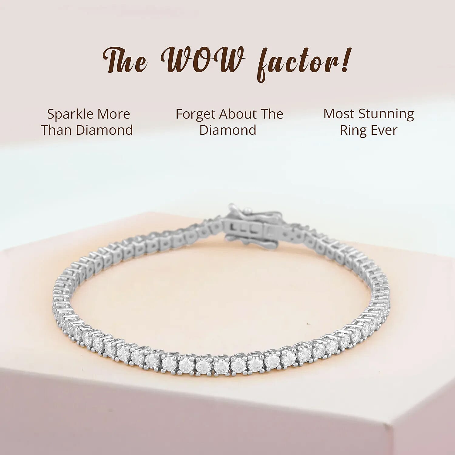 Moissanite 4.60 ctw Bracelet , Tennis Bracelet , Sterling Silver Bracelet , Moissanite Tennis Bracelet (7.25 In)