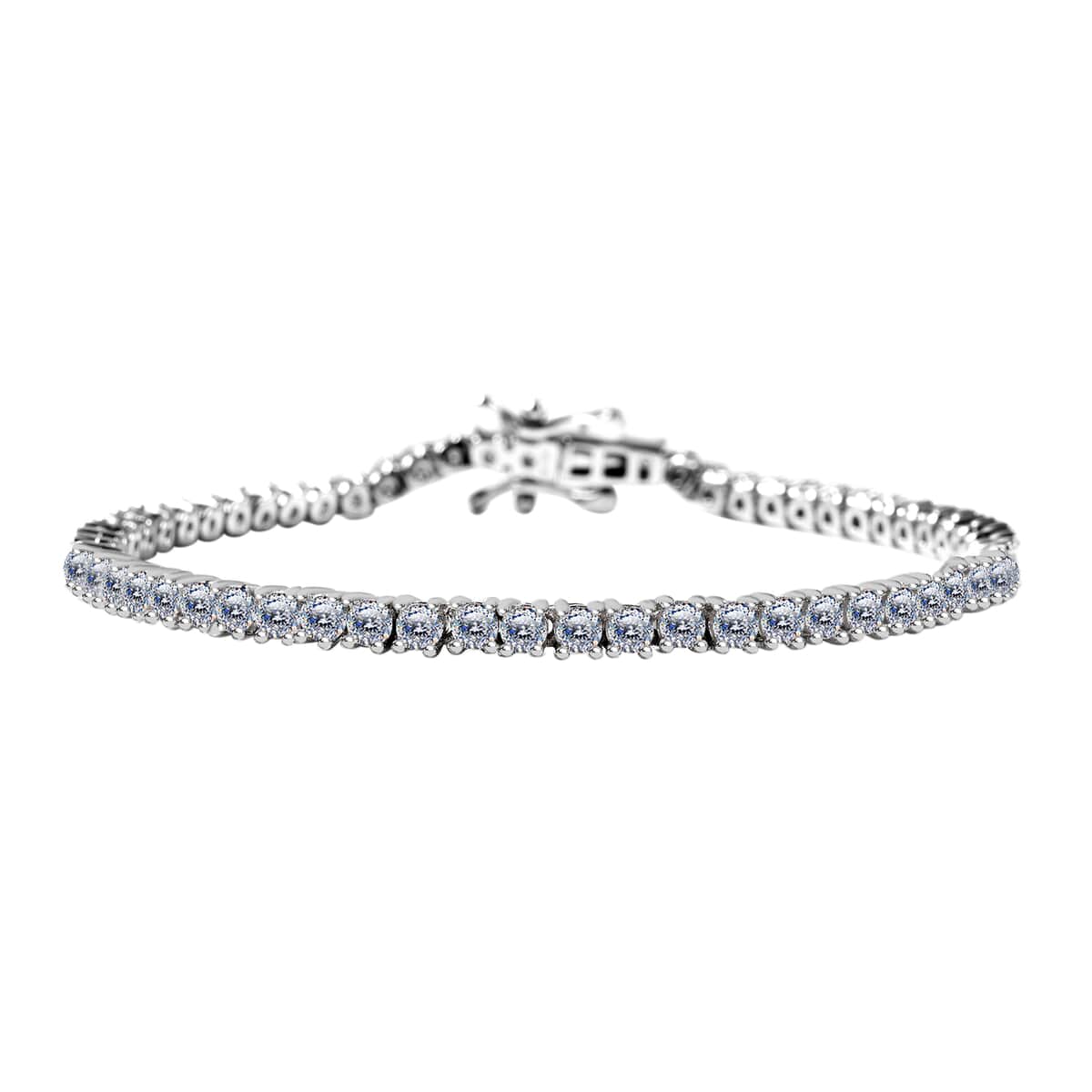 Moissanite 5.00 ctw Bracelet , Tennis Bracelet , Sterling Silver Bracelet , Moissanite Tennis Bracelet (8.00 In) image number 0