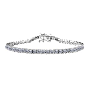 Moissanite 5.00 ctw Bracelet , Tennis Bracelet , Sterling Silver Bracelet , Moissanite Tennis Bracelet (8.00 In)