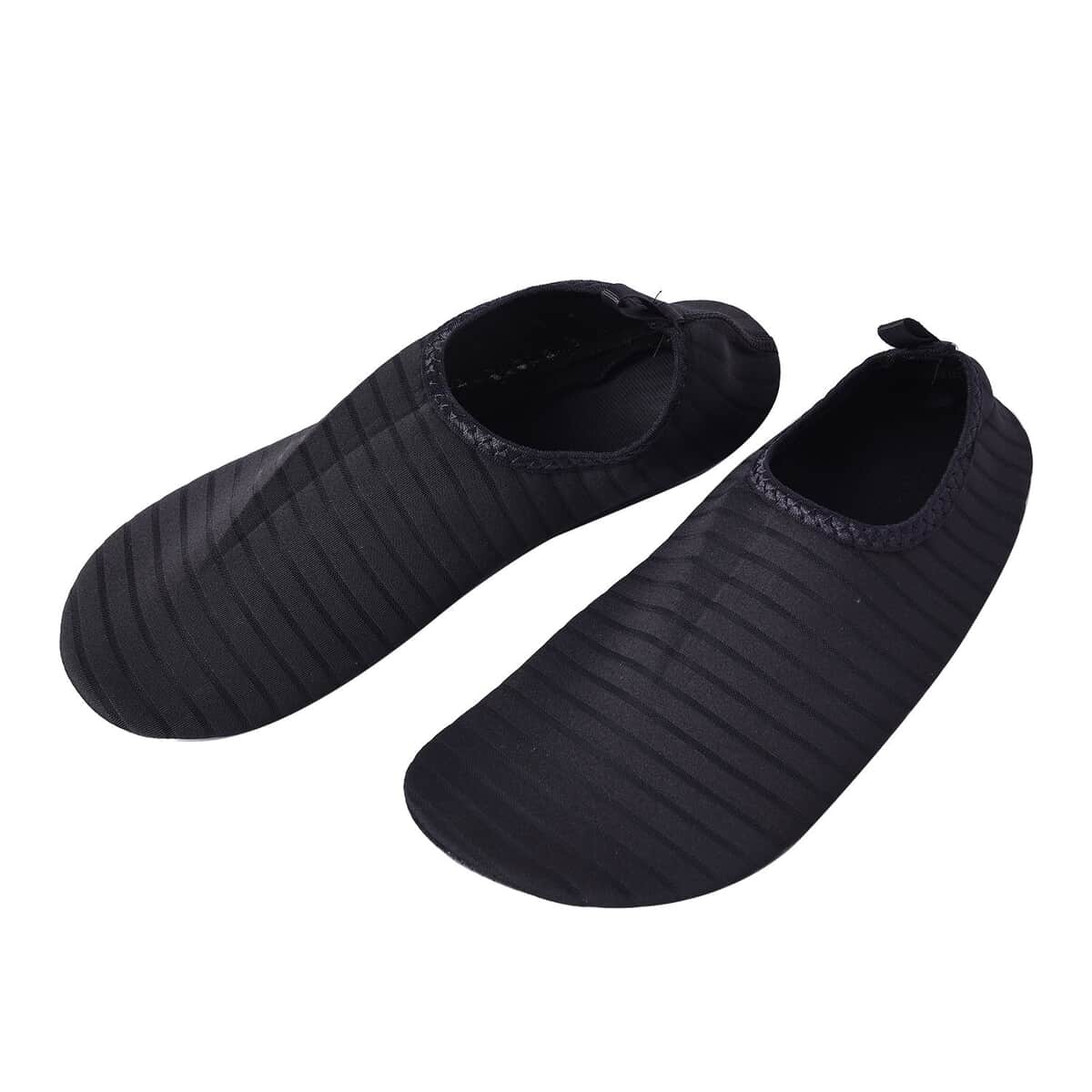 Black Women's and Men's Water Shoes Barefoot Quick-Dry Aqua Socks image number 3