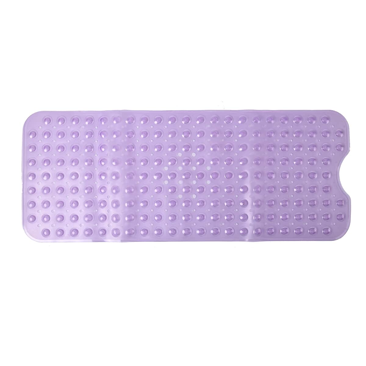 Set of 2 Light Purple Textured Pattern Non Slip Bath Tub and Shower Mat image number 0