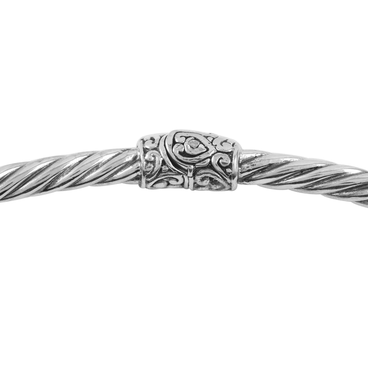 Bali Legacy Polki Diamond Dragon Choker Necklace 18 Inches in Sterling Silver 0.50 ctw image number 2