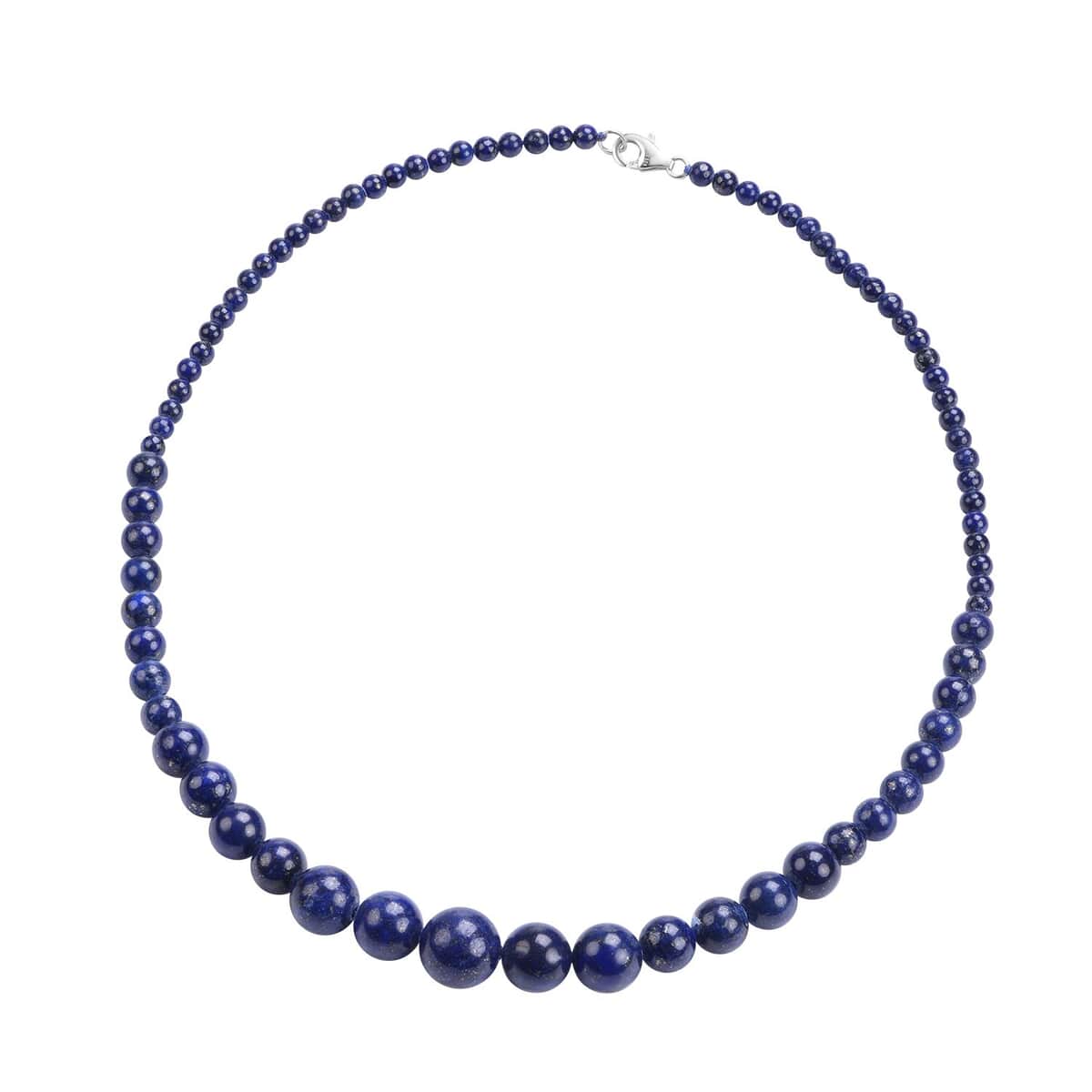Ankur Treasure Chest Lapis Lazuli Beaded Necklace 18 Inches in Sterling Silver 166 ctw image number 0