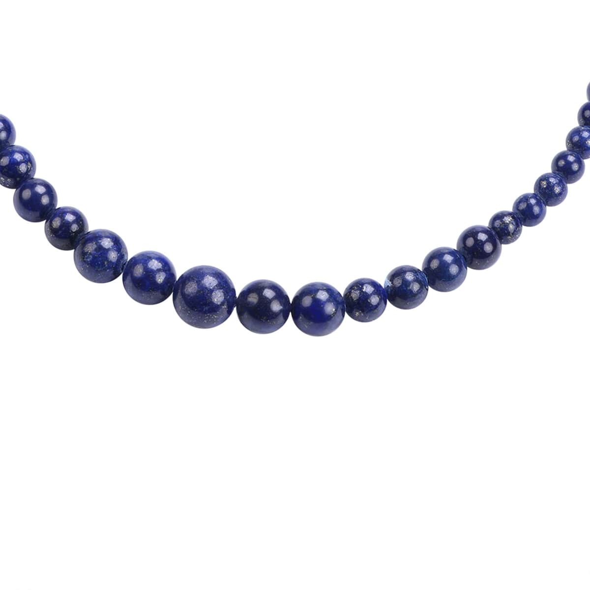 Ankur Treasure Chest Lapis Lazuli Beaded Necklace 18 Inches in Sterling Silver 166 ctw image number 1