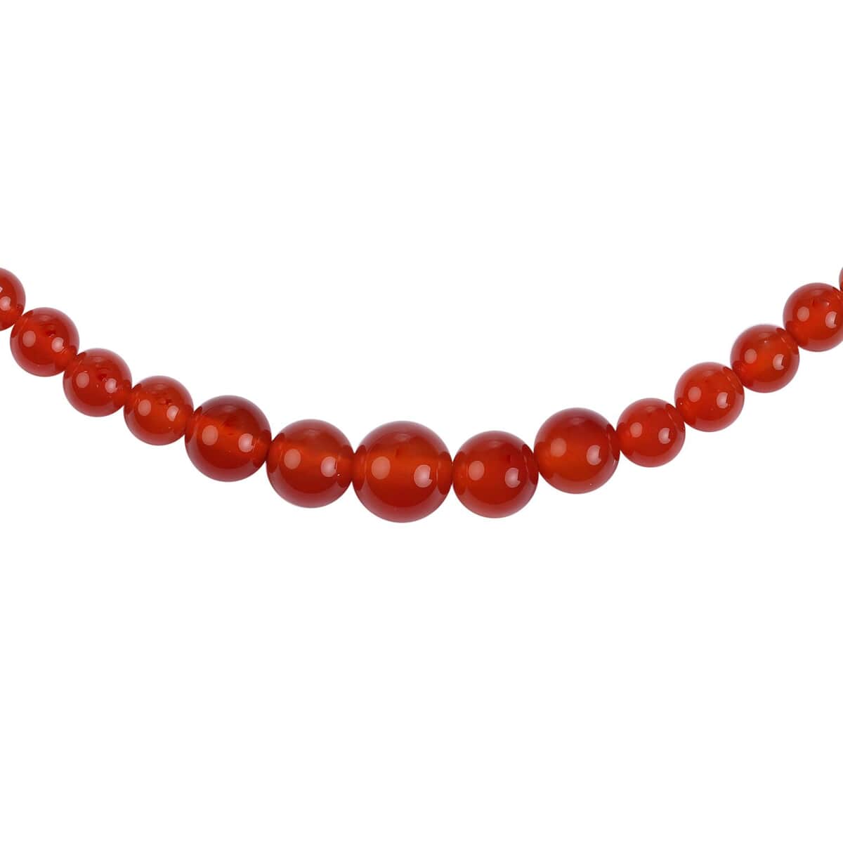 Ankur Treasure Chest Enhanced Red Agate Beaded Necklace 18 Inches in Sterling Silver 129.00 ctw image number 1