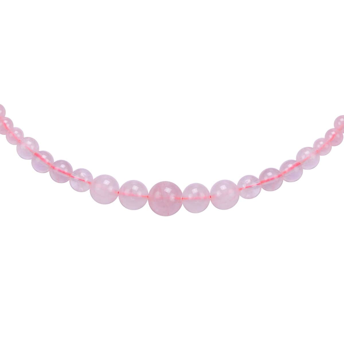 Ankur Treasure Chest Galilea Rose Quartz Beaded Necklace 18 Inches in Sterling Silver 138.00 ctw image number 1