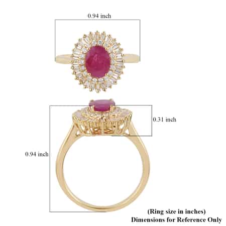 Appraised Iliana 18K Yellow Gold AAA Royal Ruby and G-H SI Diamond Ring (Size 7.0) 5 Grams 2.00 ctw image number 4