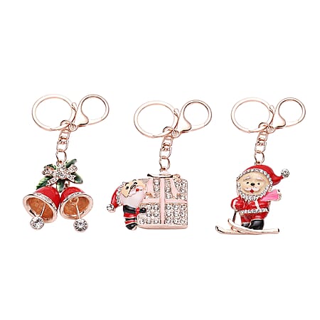 Skiing Santa Jingle Bells & Christmas Present - Product card gallery slide 1 (10176428540217)