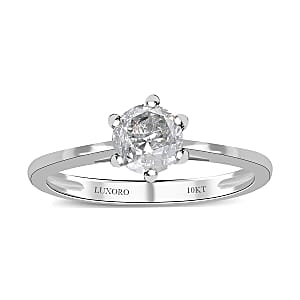 SGL Certified 1.00 ctw Diamond G-H I3 Solitaire Ring in 10K White Gold (Size 9.0)