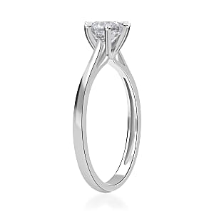 SGL Certified 1.00 ctw Diamond G-H I3 Solitaire Ring in 10K White Gold (Size 9.0)