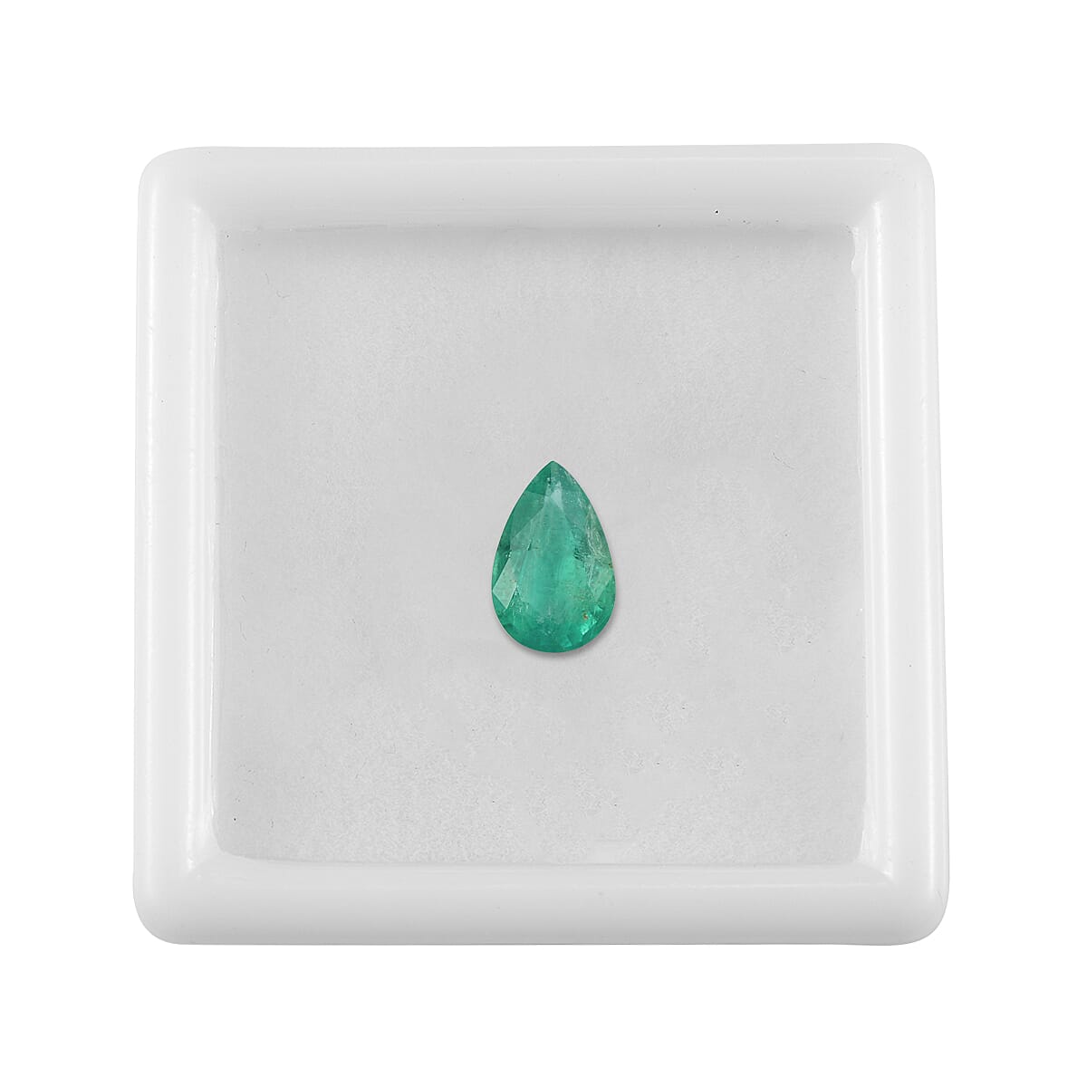 Boyaca Colombian Emerald (Pear 7.5x5 mm) 0.64 ctw image number 2