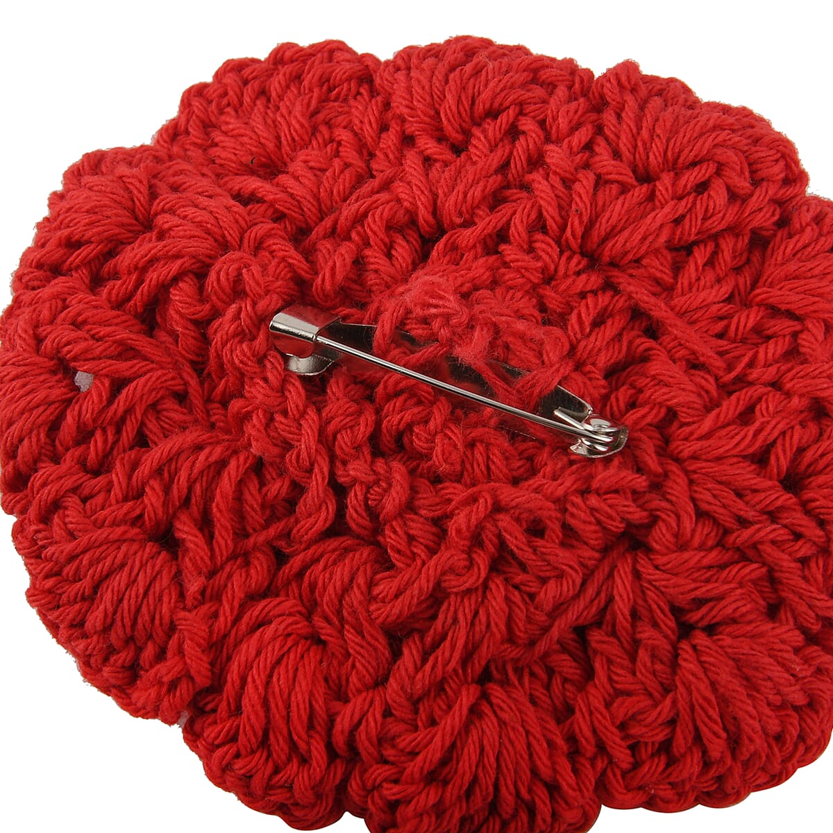 Passage 100% Cotton Crochet Red Rose Vine Scarf image number 1