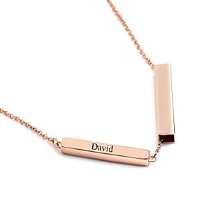 Vermeil RG Over Sterling Silver Pendant Necklace (18 Inches) (5.10 g)