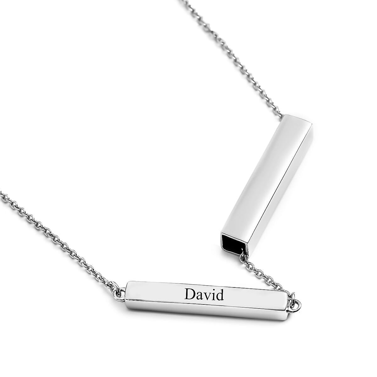 Platinum Over Sterling Silver Pendant Necklace (18 Inches) (5.10 g) image number 1