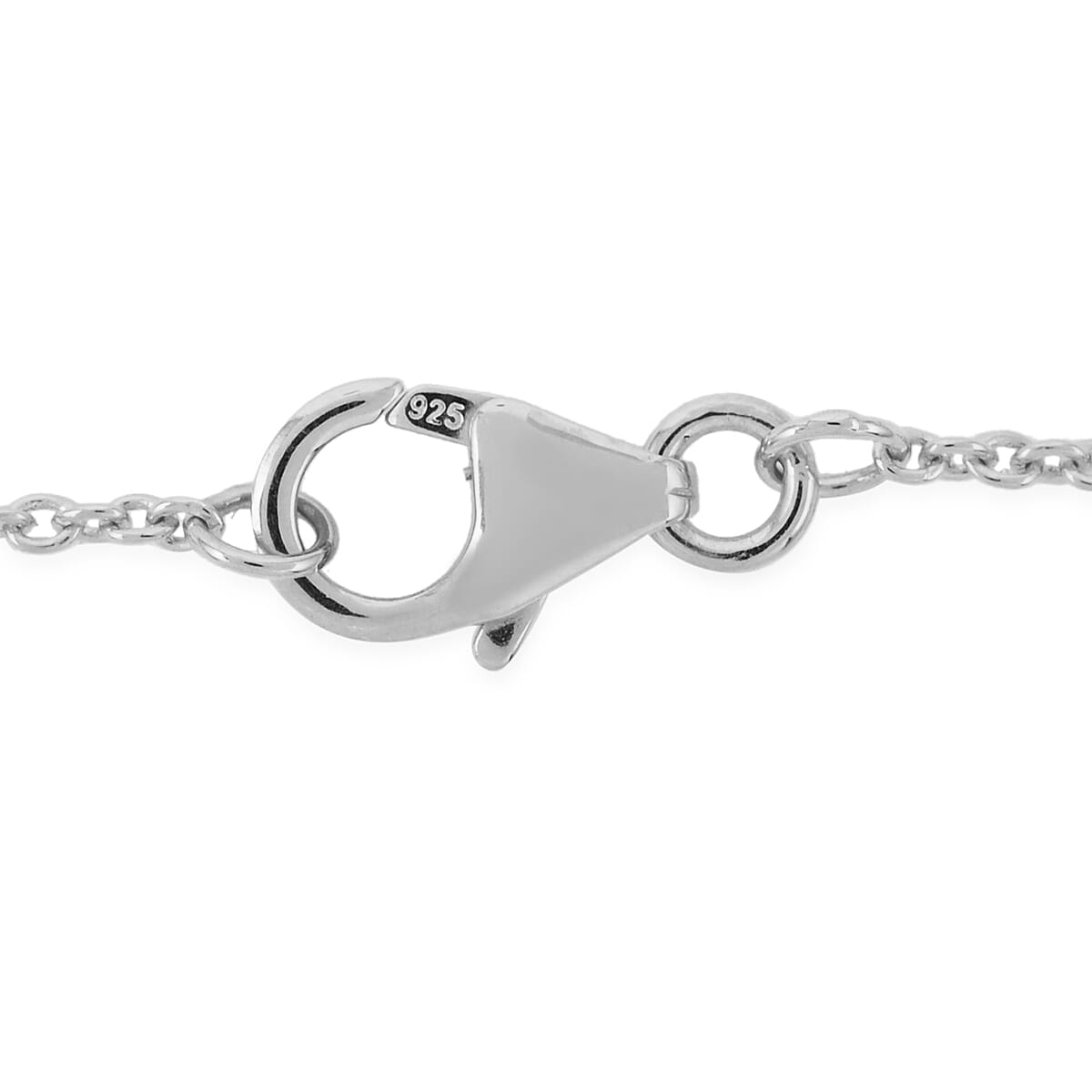 Platinum Over Sterling Silver Pendant Necklace (18 Inches) (5.10 g) image number 4