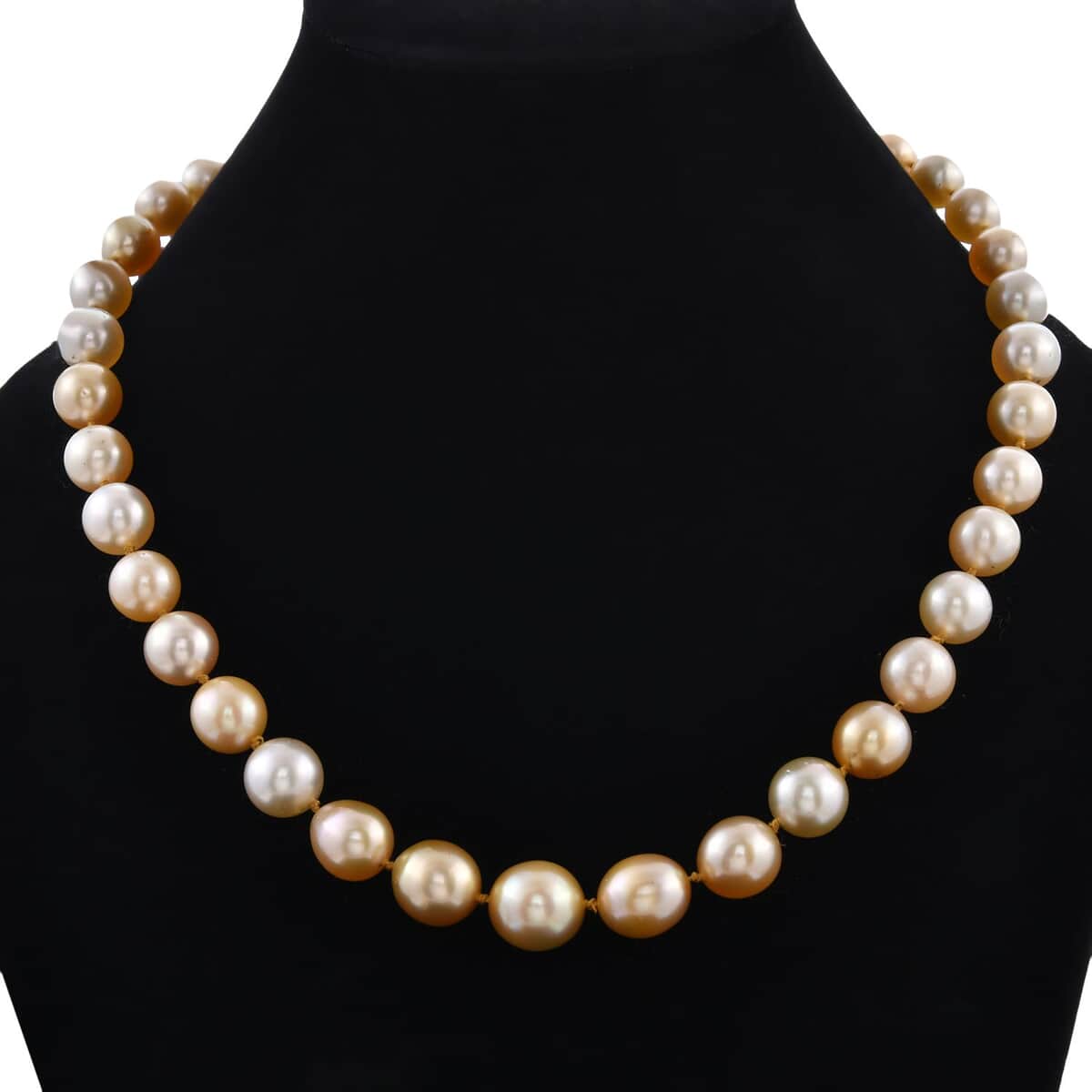 Iliana 18K White Gold South Sea Pearl 8-15 mm Necklace 20 Inches image number 2