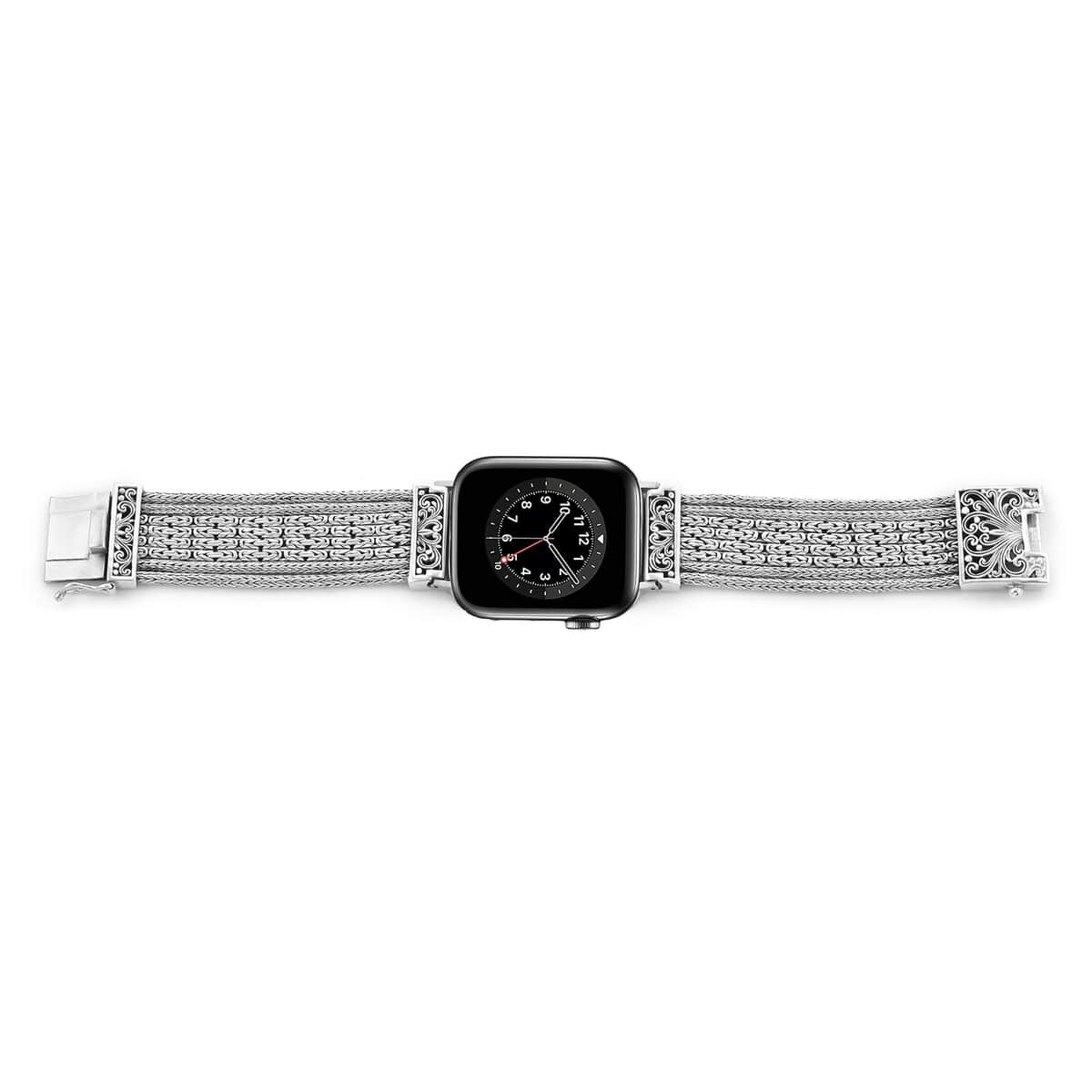 Bali Legacy Sterling Silver Weave Smart Watch Strap (8.00 In) (68.20 g) image number 0