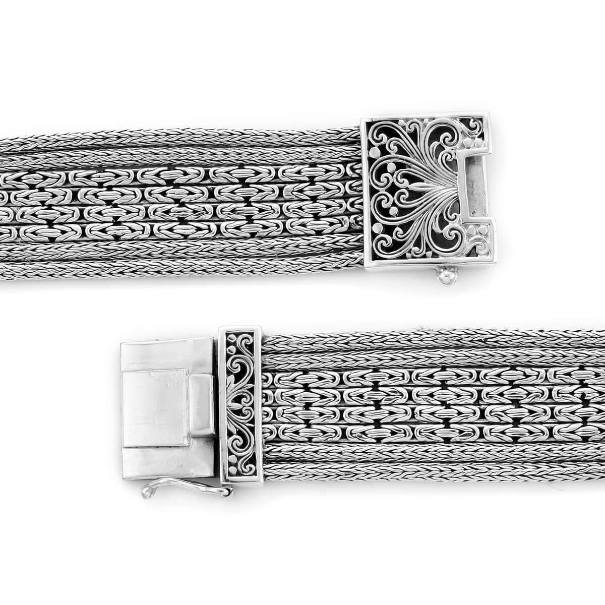 BALI LEGACY Sterling Silver Weave Smart Watch Strap (8.00 In) (68.20 g) image number 4