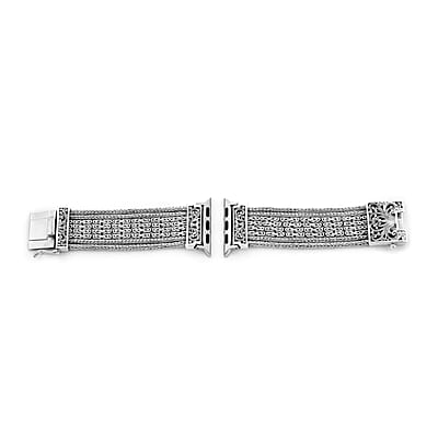 Bali Legacy Sterling Silver Weave Smart Watch Strap (7.50 in) 68.20 Grams