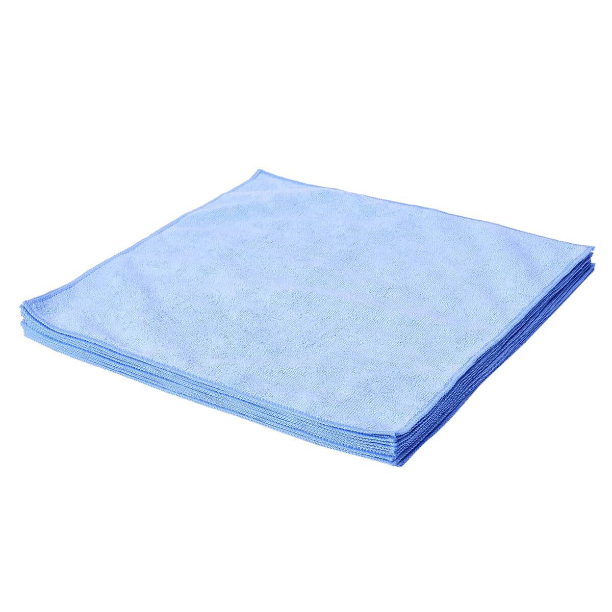 Homesmart Set of 10 Blue 85% Polyester and 15% Polyamide Cleaning Towels image number 0