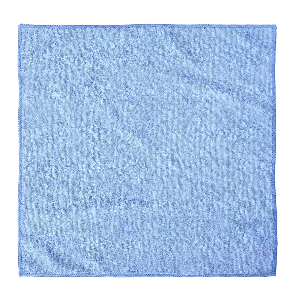 Homesmart Set of 10 Blue 85% Polyester and 15% Polyamide Cleaning Towels image number 4