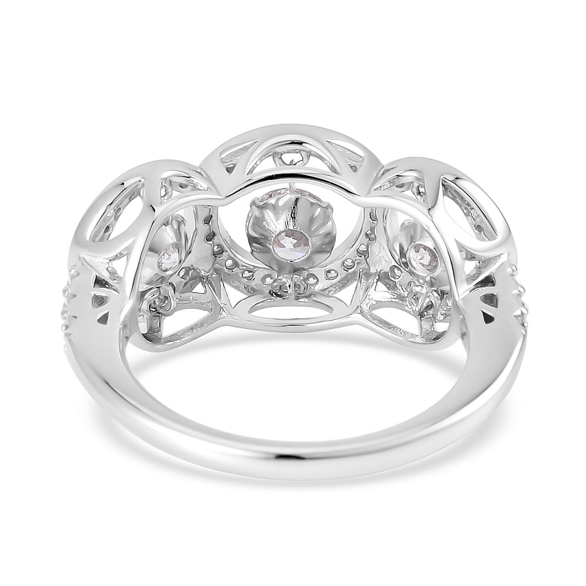 Lustro Stella Finest CZ Ring in Sterling Silver (Size 10.0) 1.90 ctw