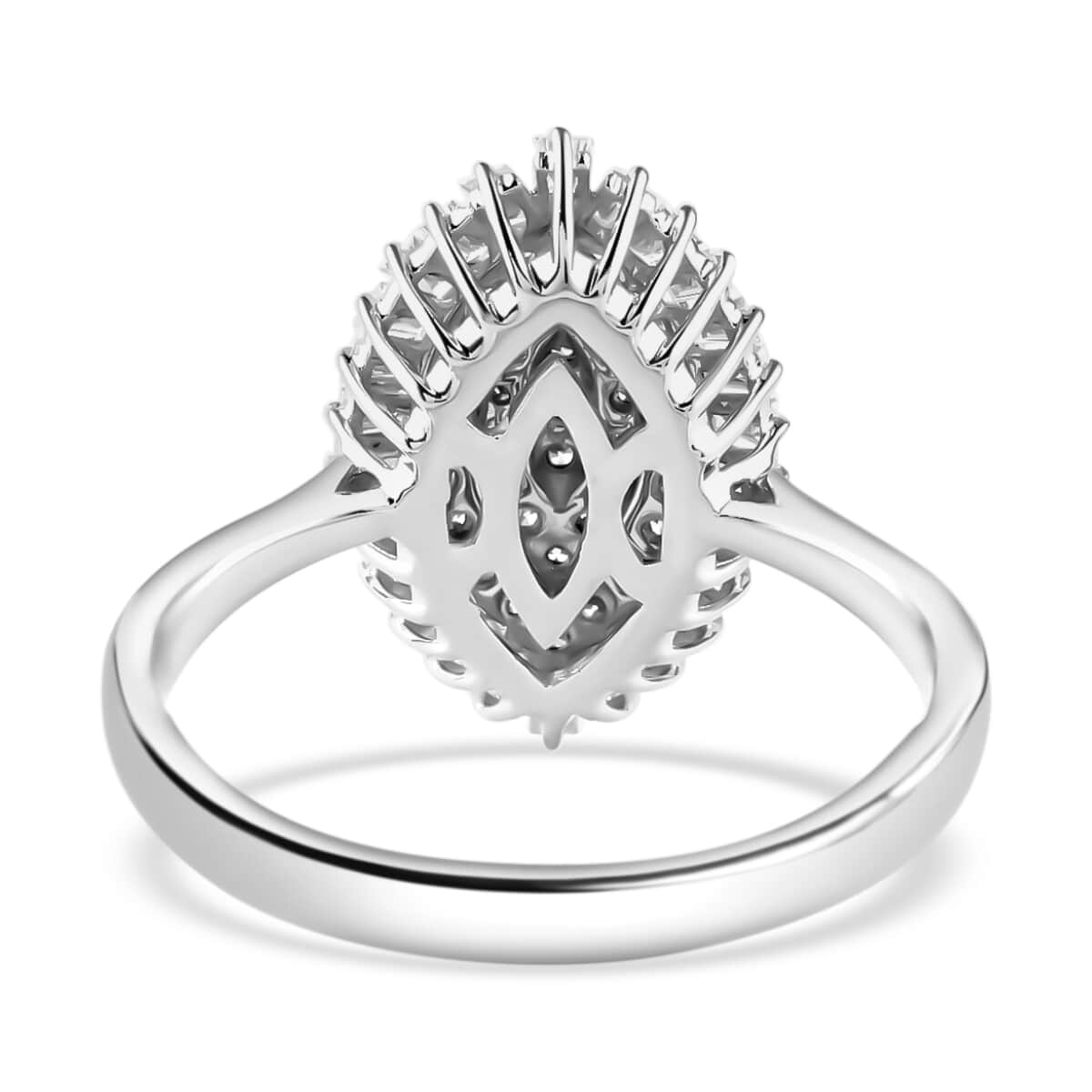 Rhapsody IGI Certified 1.00 ctw Diamond E-F VS Ring in 950 Platinum (Size 6.0) 7.70 Grams image number 3