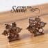 Natural Diamond Earrings in Sterling Silver, Flower Studs, Diamond Floral Earrings, Birthdya Gifts For Her 1.00 ctw image number 1
