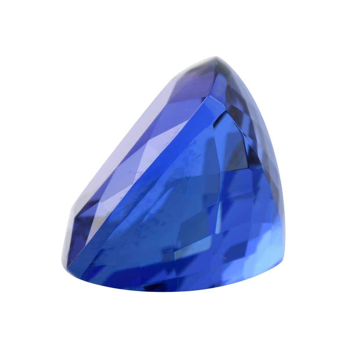 Certified & Appraised AAAA VIVID Tanzanite (Cush Free Size) Approx 12.00 ctw image number 1