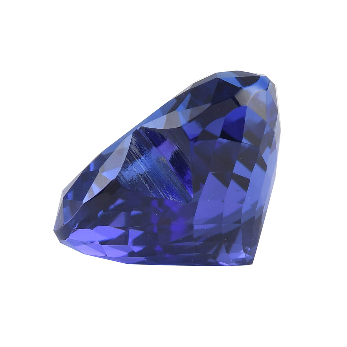 Certified & Appraised AAAA VIVID Tanzanite (Hrt Free Size) Approx 12.00 ctw image number 1