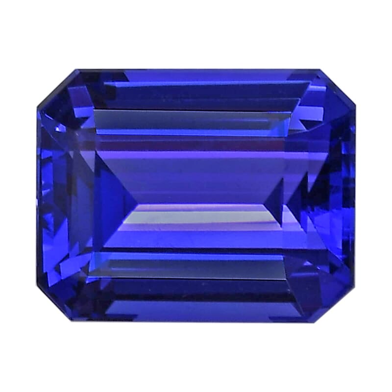 Certified & Appraised AAAA VIVID Tanzanite (Oct Free Size) Approx 12.00 ctw