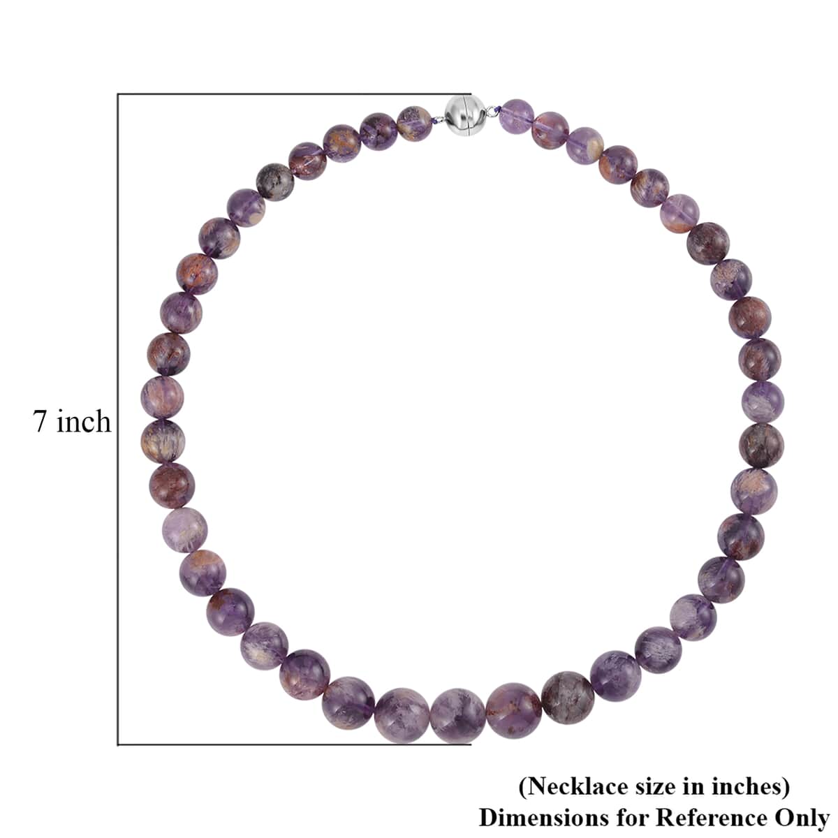 Cacoxenite Beaded Necklace 20 Inches in Sterling Silver 462.00 ctw image number 4